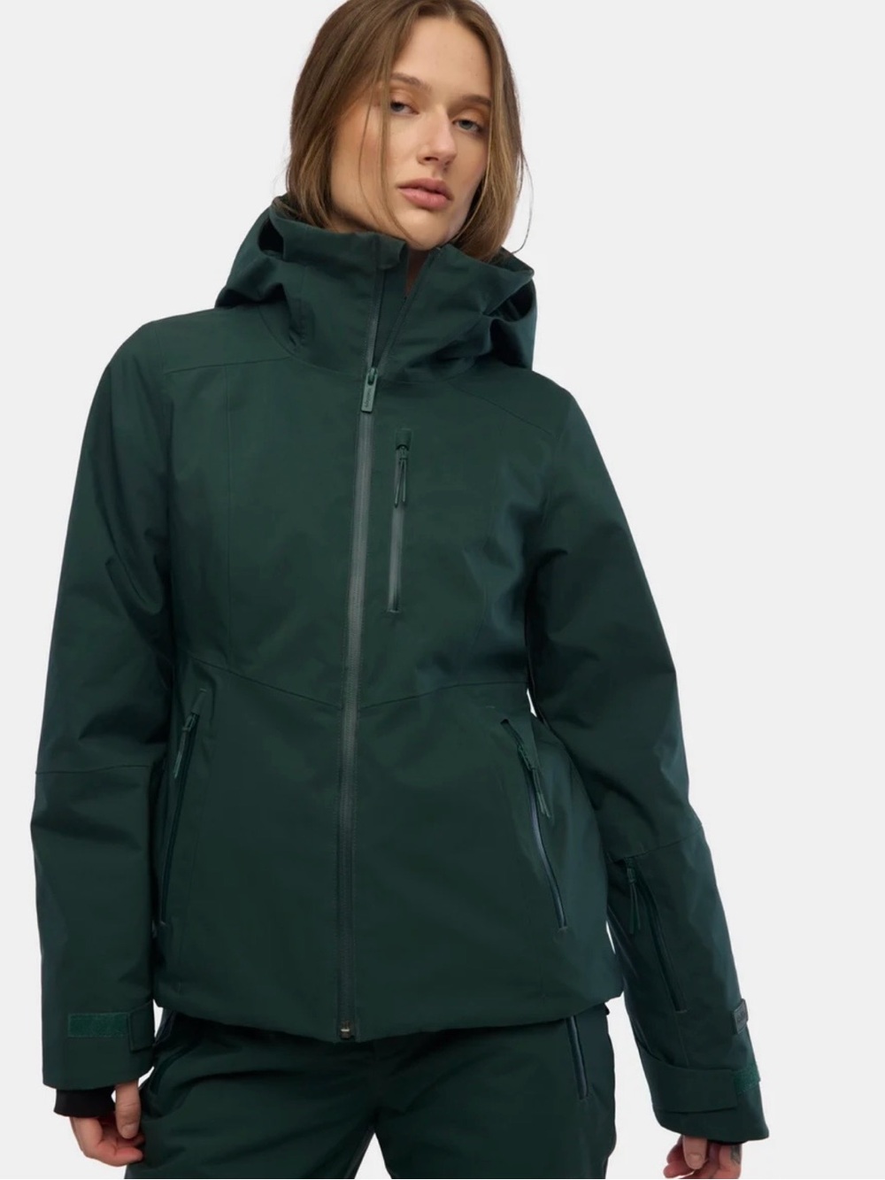 New Halfdays Lawrence ski and snowboard jacket in alpine green